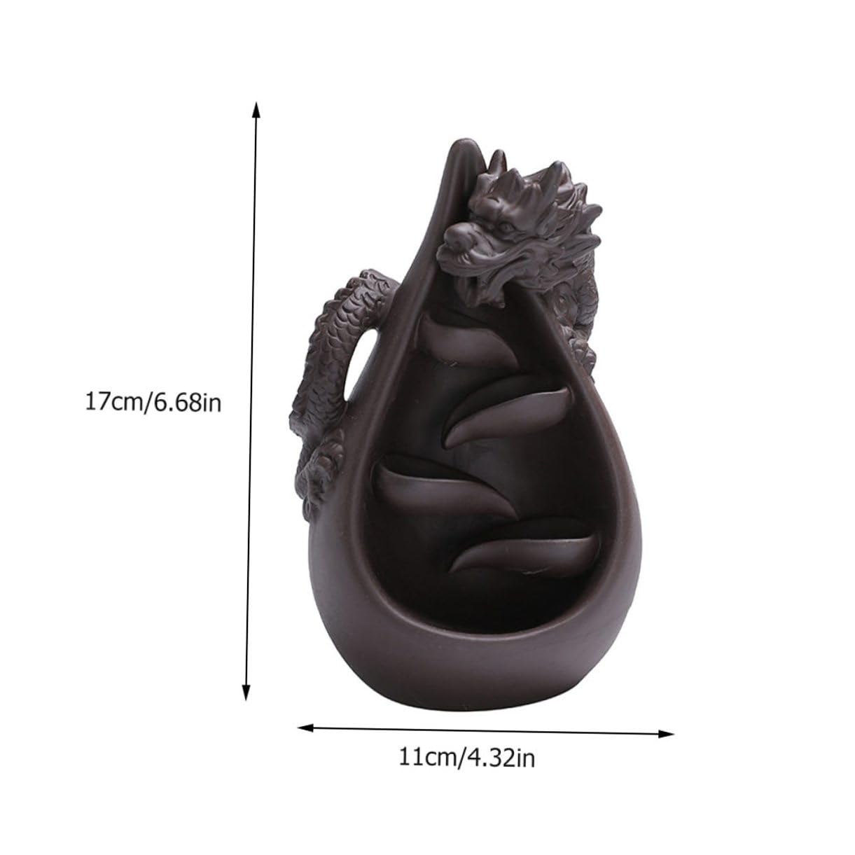 Quemador de Incienso Dragón de Arena Morada Decoración del Hogar y Dormitorio Que Mejora la Calidad del Sueño y Purifica el Aire
