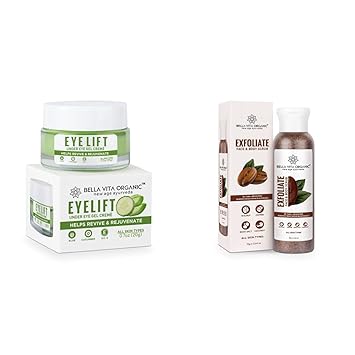 Bella Vita Organic Eyelift Eye Cream Gel 20 g & Bella Vita Organic Face & Body Scrub 75 g