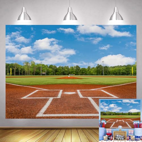 7x5ft Baseball Field Backdrop for Sports Events & Parties