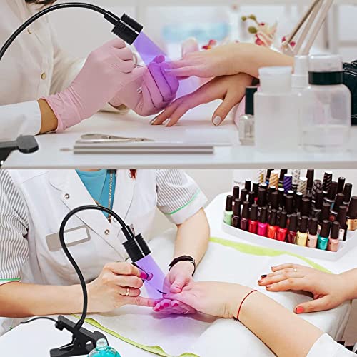 Bozony Luminária UV para unhas Secador de unhas Braçadeira Lâmpadas de mesa flexíveis para manicure