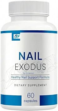Nail Exodus Vitality Healthy Supplement, Nail Exodus Clear Formula Dietary Supplement Supports Stronger Looking Nails & Overall Wellness 60 Capsules