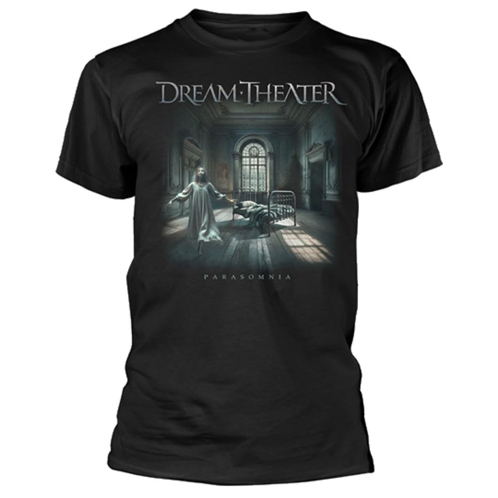 Plastichead Unisex Black Dream Theater Parasomnia T-Shirt (Uk, Alpha, Xxl, Regular, Regular, )