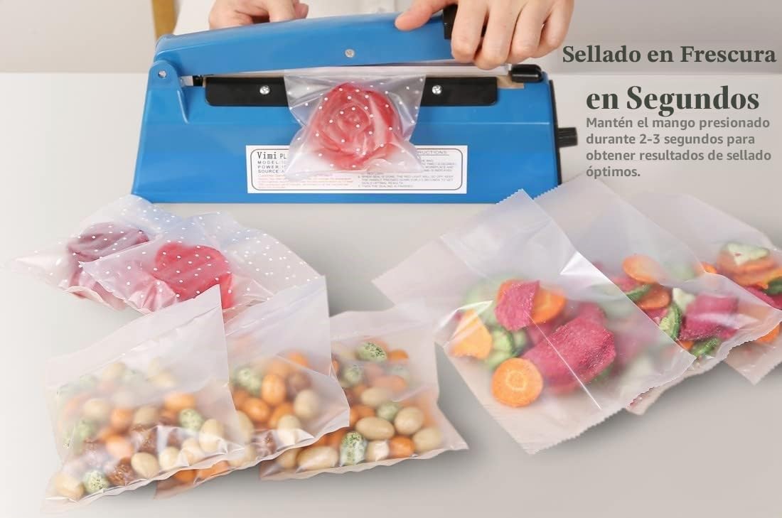 Impulse - Bolsas manuales para máquina selladora térmica, 12 pulgadas, para sellar bolsas de plástico/PE PP con agarre de elemento de repuesto adicional