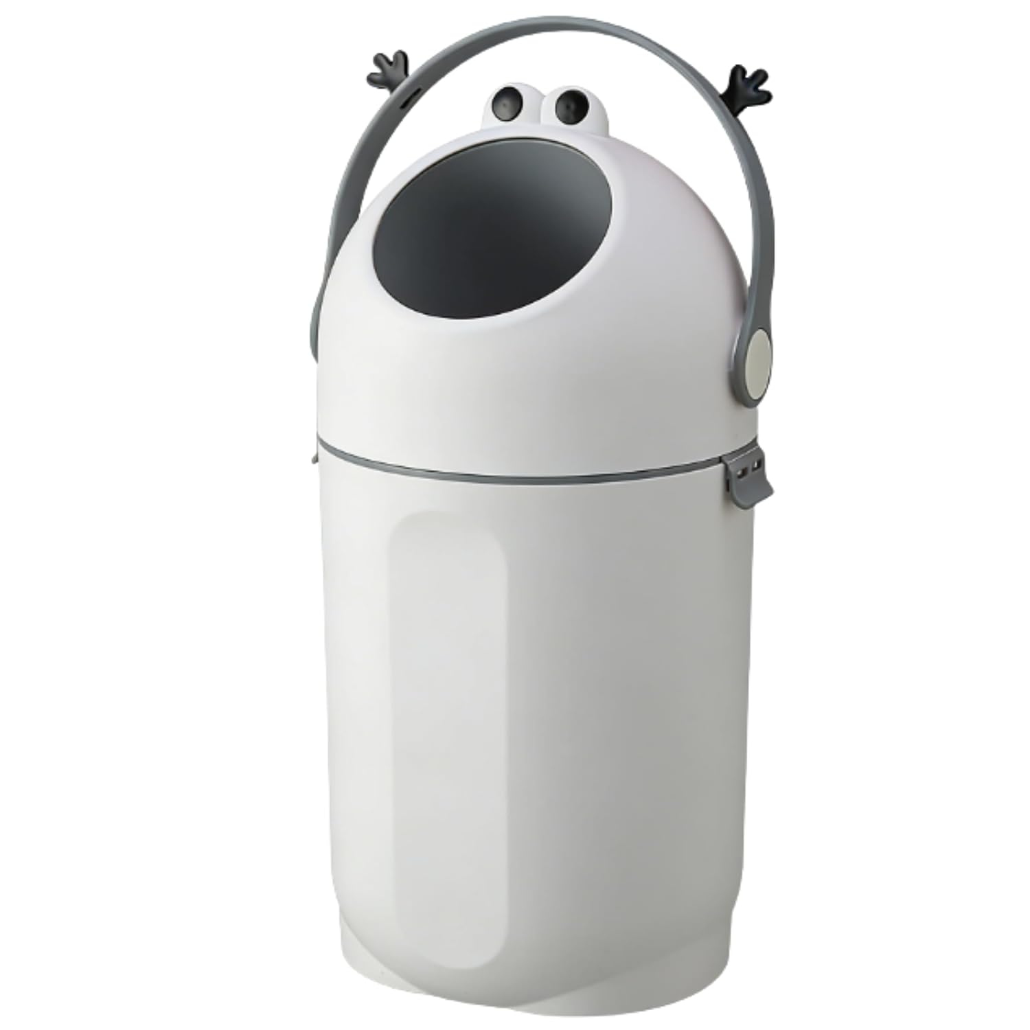 Bebetaje Diaper Pail with Odor Control, Uses Regular Trash Bags, Hands-Free Baby Diaper Disposal System, Smell Proof Nursery Trash Can with Easy Open Handle, Large Capacity