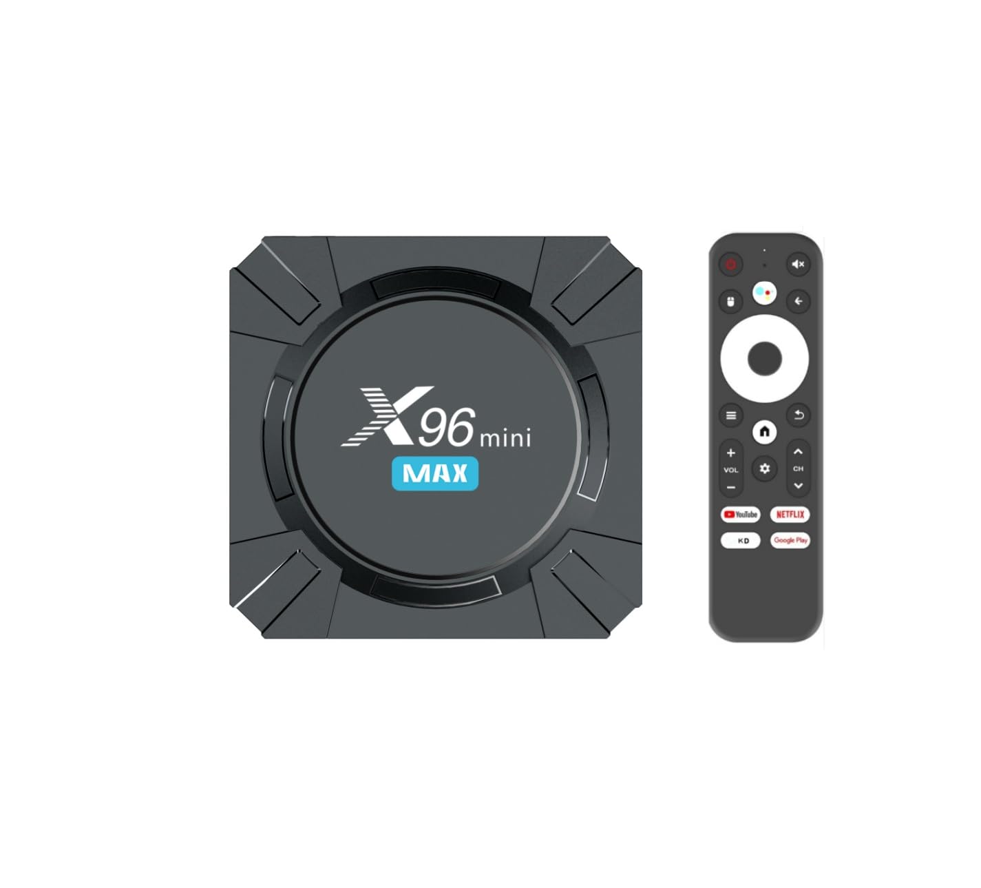 Android 14 TV Box 4K UHD, X96 Mini Max obudowa TV z WiFi 6, 2 GB RAM, 16 GB ROM, czterordzeniowy, Bluetooth, HDR10, asystent głosowy, odtwarzacz multimedialny, ultrapłynne przesyłanie strumieniowe