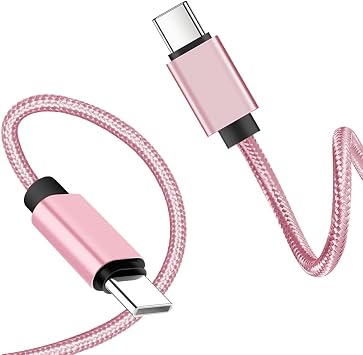 Omego USB Type C Charging Cable, PD Compatible, 60W Fast Charging, USB C to C Cable, USB 2.0, High Speed Data Transfer, Nylon Braided, Prevents Disconnection, Heavy Duty, Compatible with Various USB-C