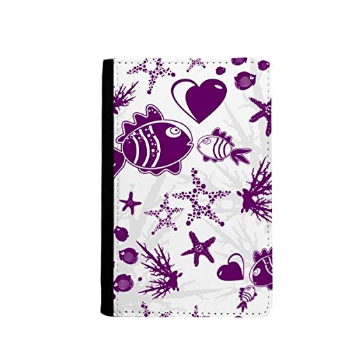 Porte-passeport The Seabed World et porte-cartes motif poissons pour voyage