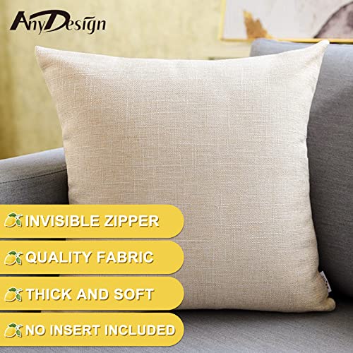 Anydesign Lemon Pillow Covers 18 X 18 In Summer Farmhouse Throw Pillow Case Watercolor Cushion Case Buffalo Plaids Truck Hello Sunshine Decorative Pillow Case Lemon Cover For Home Sofa Couch, 4 Pack #TOP2