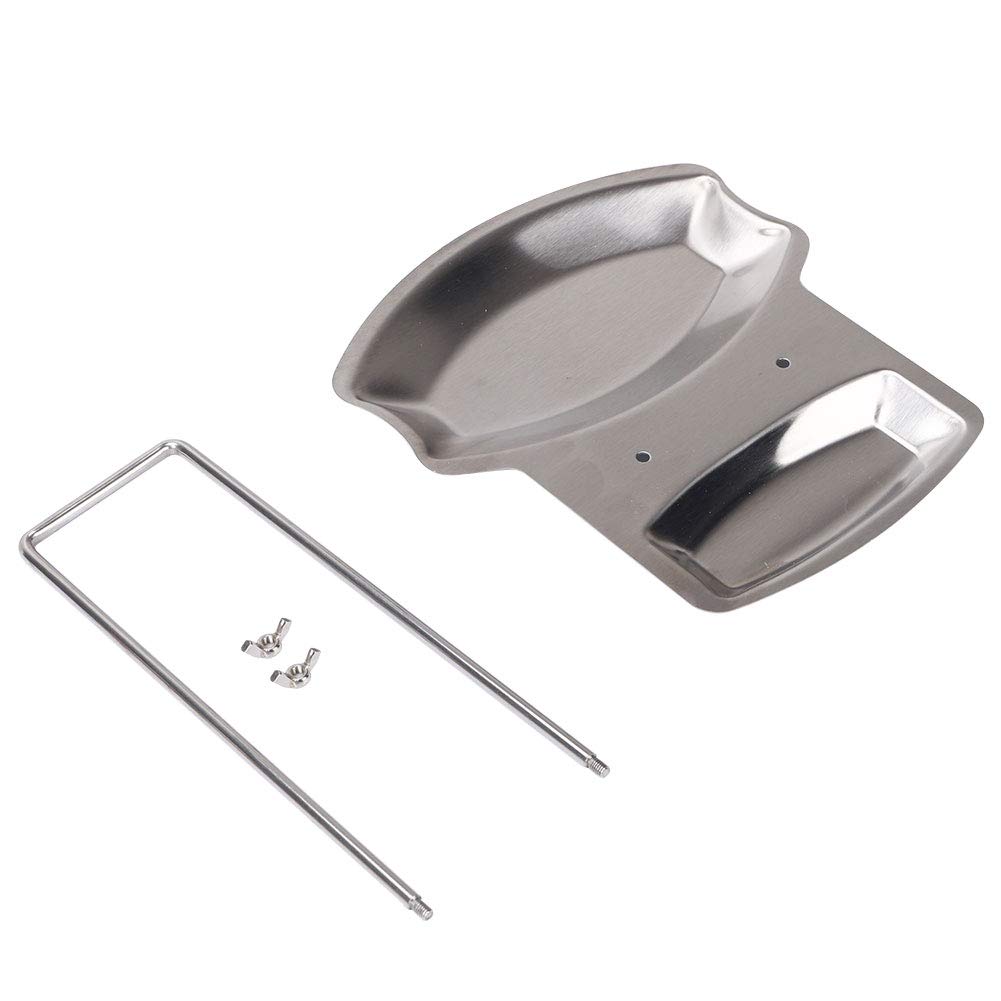 Kooklepelplank van lepelhouder, roestvrij staal, kooklepelstandaard, kooklepel, legplank, lepelhouder, keukengerei, plank voor kooklepel, soeplepel, spatel, mes, vork