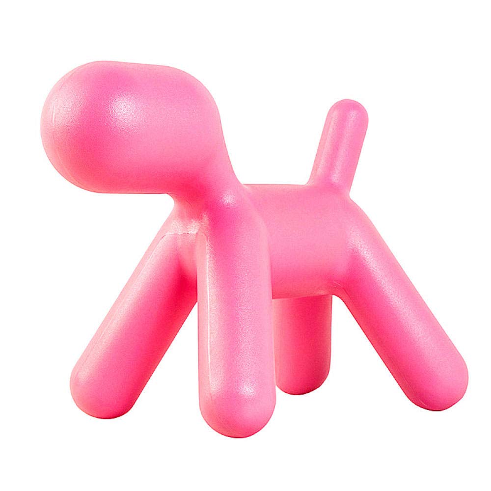 Statue Chien Tabouret en PVC Artisanat de Décoration pour Salon et Bureau