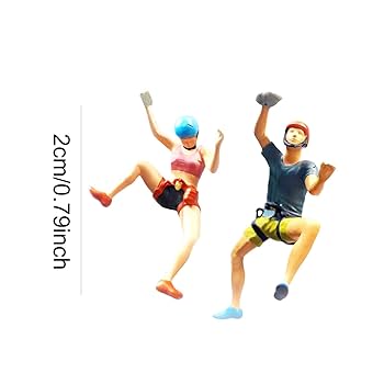 Amazon | Yotijay 1/87 ロッククライミングフィギュア