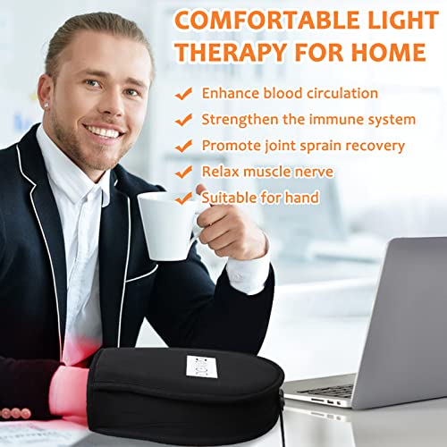 Dgxinjun Red Light Therapy Device Hand Pain Relief Near Infrared Led With Pulse Mode Double Side Pad For Fingers Wrist Home Use #TOP4