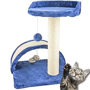 Bakaji Kratzbaum mit Sisal und Spielzeug