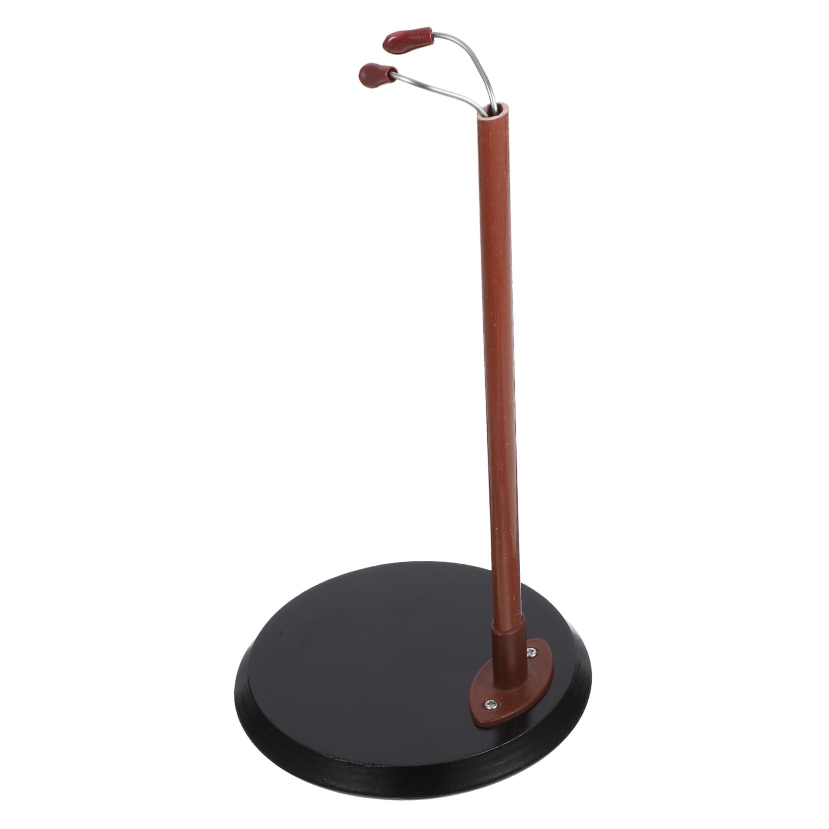 SUPVOX 1Pc Wooden Doll Display Rack with Base Soft Holder for Showcasing Dolls Chic Design for Home Store Decoration Space Saving Storage