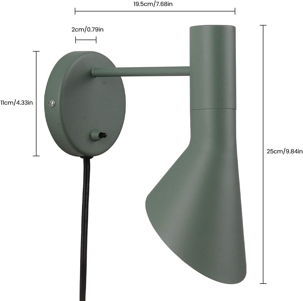 Exсluѕіvе Dіѕсоunt 80% оƒƒеr Modern Wall Light Fixture Metal Sconce Wall Lamp Vintage Wall Light Fixture Indoor Home Arm Swing Wall Lights E12 Holder (Wathet)