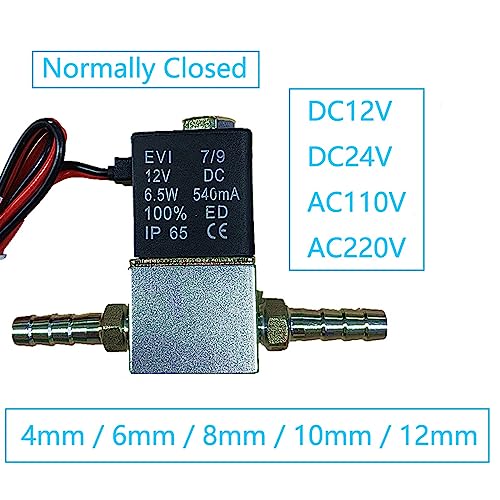 Électrovannes pneumatiques anti-fuite vanne compresseur aluminium 12V NC - 4
