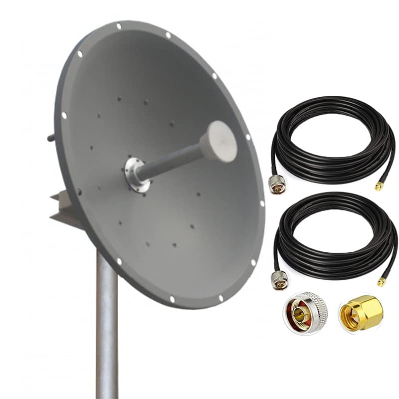 Amazon.co.jp: 5.6G 5.8Ghz wifi MIMO双極化鍋状アンテナ 高ゲイン 長