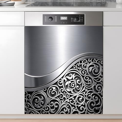 AOHMPT Dishwasher Magnet Sticker Cover Panel Decal Refrigerator Magnetic Sticker Decorative for Kitchen Decoration,Fridge Door Cover,Home Appliances Decor Stickers 23