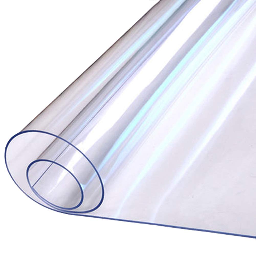 WUZMING Transparent Tapis Protège-Sol Feuillet De PVC Résistant À L'usure Ménage Protection De Sol Haute Résistance Aux Chocs 1,5 Mm D'épaisseur Personnalisable (Color : 1.5mm, Size : 140x220cm)