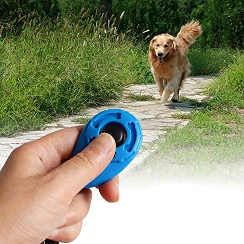 Ruconla- 4 Pack Dog Training Clicker with Wrist Strap — shown in a real home setting for scale