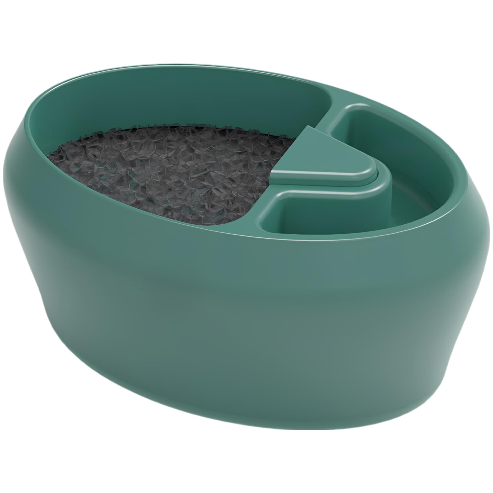 Reptilien-Wasserbrunnen, Eidechsen-Wasserspender mit Futterschale, 700 ml, automatische Zirkulation, 110V, leiser Bartagamen-Brunnen für Terrarien