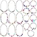 Outee 18 Pcs Toddler Costume Jewelry Toddler Princess Jewelry Girls Play Princess Necklace Bracelets Set Dress Up Pretend Play Jewelry Kit Party Favors