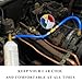 KVAEY R134A Refrigerant Charge Hose Kit, 1/2