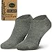 Produktbild Piarini 6 Paar Bambus Socken Sneaker Socken Herren dünne atmungsaktive diabetiker Füßlinge Gr. 47 48 49 50 melange grau