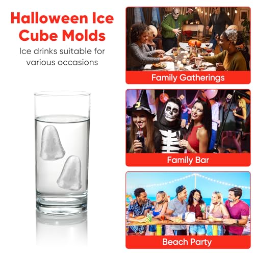 Molde de cubitos Halloween de silicona 3.9 pulg miniatura 3