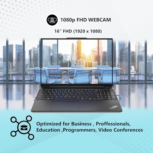 Image of Oemgenuine OEM Lenovo Thinkpad E16 16 inch FHD IPS, Intel Deca Core i7-1355U, 40GB RAM, 1TB NVMe, FP, Backlit KB, WiFi 6, BT 5.1, RJ-45, W11P, Business Laptop