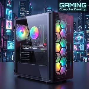STGAubron Gaming PC Desktop, Corei7 8th Gen, GTX 1660S 6G, 16G DDR4,512G SSD — photo 4 of 5