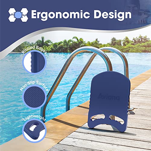 Kickboard Adult & Youth Swim Buoy Aid Leg Kick Exercise Training Float For Swimming Pool Or Open Water Foam Equipment | High Buoyancy | Non-Slip | Eva Material & Bpa Free (Blue) #TOP4