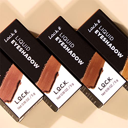 L.o.c.k. Color, It Liquid Eyeshadow [03 Brick Orange] Long-Lasting, Smudge-Proof, And Vibrant Eye Makeup Net 0.18 Oz. / 5 G #TOP3