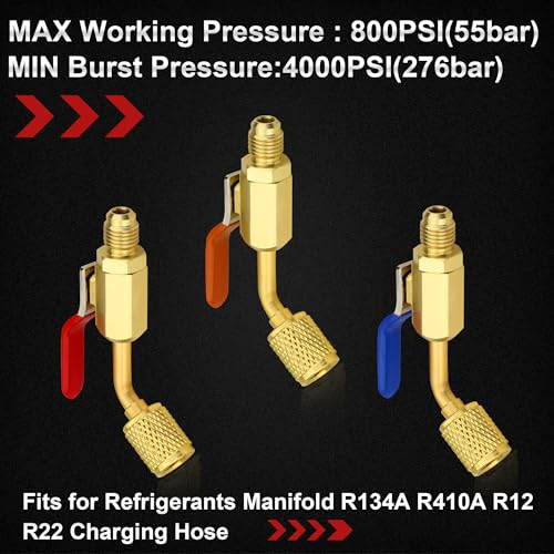 limontek HVAC Ball Valve Core Removal Tool Set,for R410A,R134A,R12 22,Brass by limontek - Used condition - Image 4