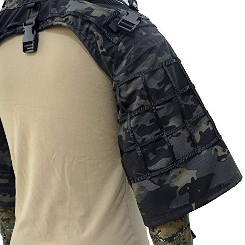 ROCOTACTICAL Sniper Ghillie Suit Foundation, Ripstop, Ghillie Viper Hood, Camouflage Sniper Coat