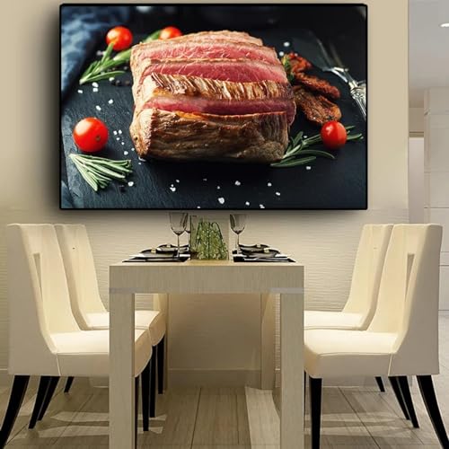 Affiches de fourchette à viande pour la décoration de cuisine de restaurant