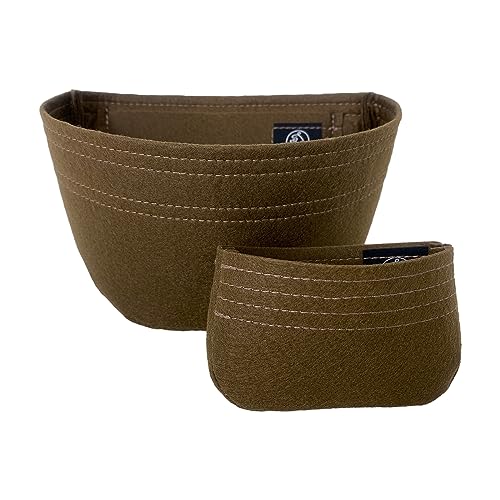 Zoomoni Bag Organizer for Louis Vuitton Mini Bumbag (Set of 2) - Premium Felt Purse Handbag Insert Liner Shaper (Handmade) Soft Structure Support (20 Color Options)