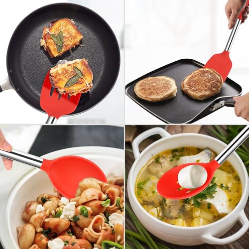 Cuillère en silicone résistant à la chaleur pour poêles et plats - 8