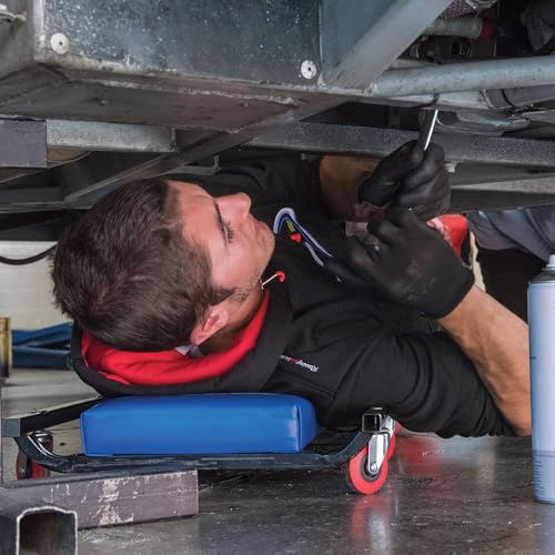 Silverline 783171 Werkstatt-Rollbrett 6 Räder, Blau , Schwarz, 915 x 460mm