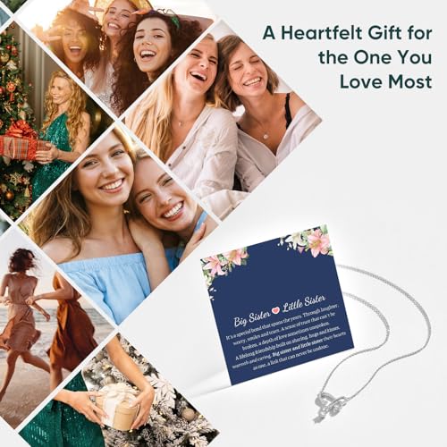 Image of Gifts for Mother Daughter Necklace -14K Gold Plated Interlocking Circles Zirconia Pendant Necklace, Dainty Mom Necklace for Women, Birthday Mother's Day Jewelry Gift for Her