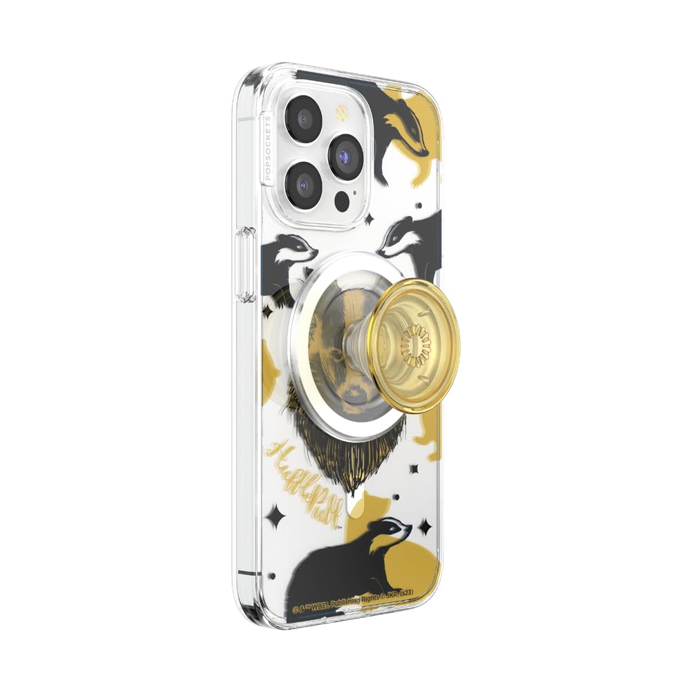 PopSockets iPhone 15 Pro Max Phone Case w/MagSafe- Hufflepuff