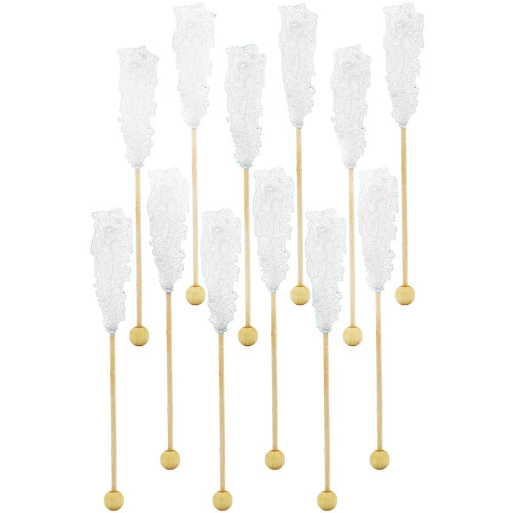 Fruidles Rock Candy Lollipops Pops Candy Suckers, Variety Flavor and Color Assortment, 5.5" (12-Pack, Original)