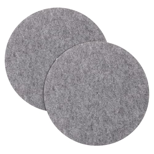 COSMEVIVI 2pcs Felt Record Player Mats Slip Vinyl Turntable Protectors Vibration Control for Enhanced Sound for Home Music Enthusiasts