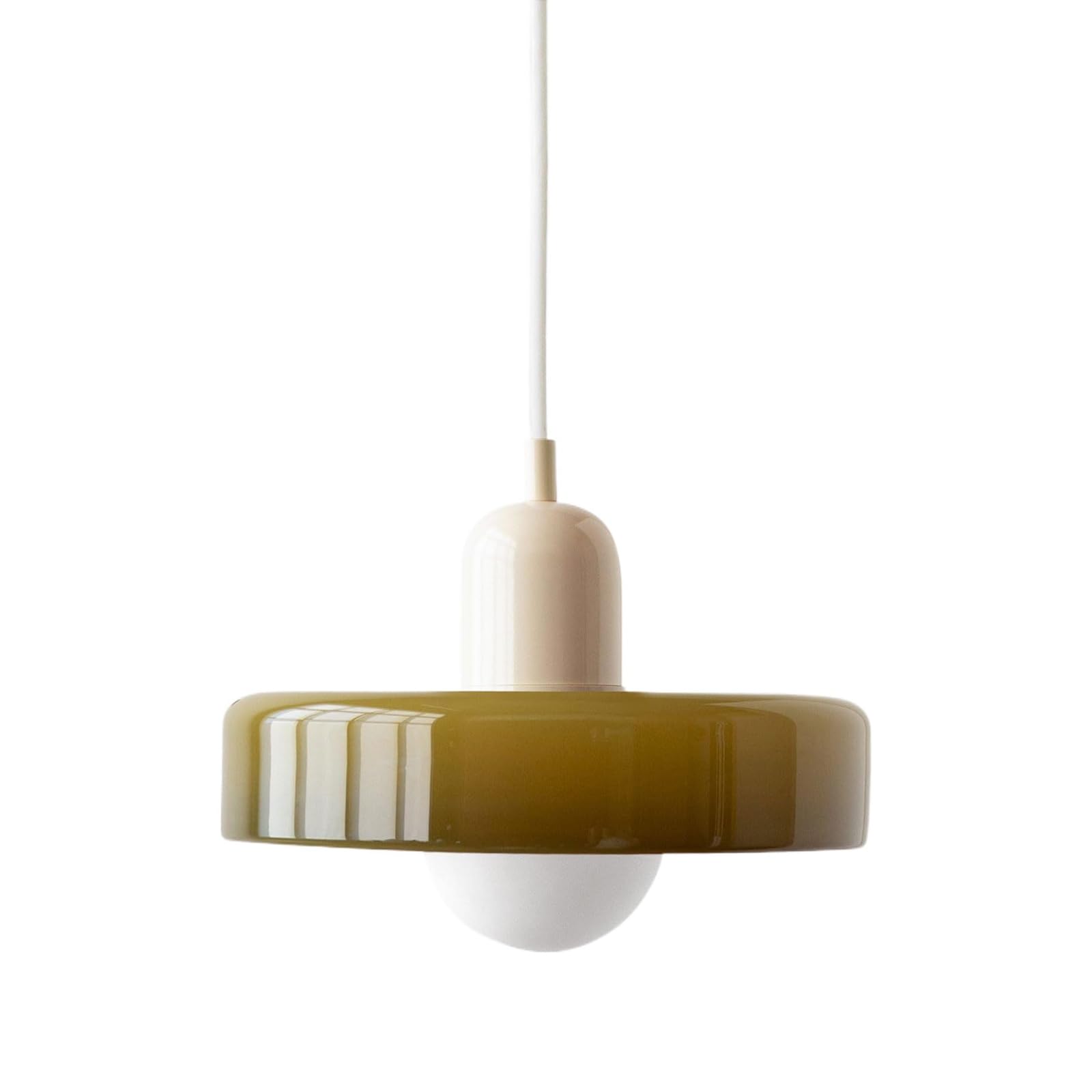 HYJAUSXB Ceiling Fixture Round Small Chandelier Lamp Single Suspended Lights,Mid Century Modern Vintage Farmhouse Coastal Hanging for Dinning Room Restaurant Hallway, with Bulb