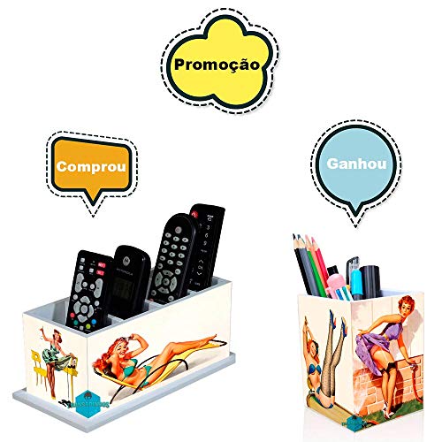 Porta Controle Remoto Pin-up + Porta Treco Gratis