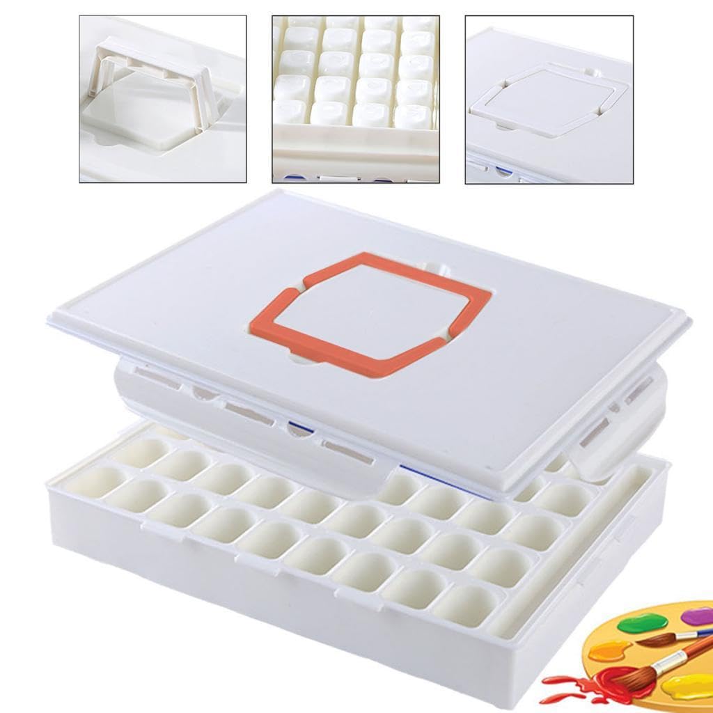 Tavolozza Vuota per Acquerelli, Scatola di Colori per Artisti Amatoriali, Studenti