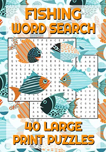 Fishing Word Search: Word Search Puzzle Book with Large Print about ...
