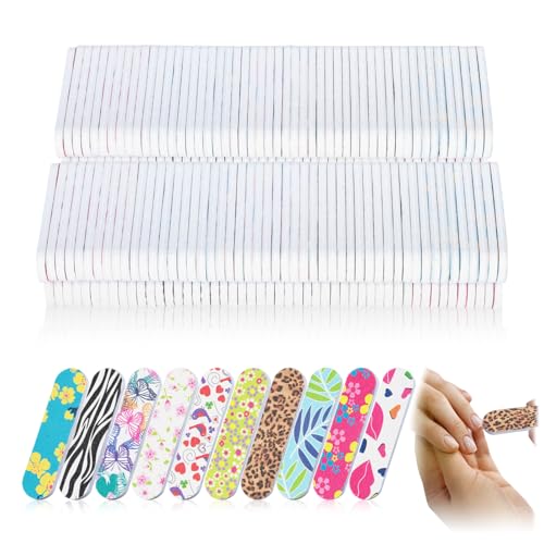 Limas de uñas a granel para evitar roturas, mini tablas de esmeril de doble cara