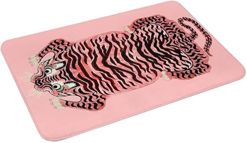 Miniatura 4 de Felpudo de piel de tigre, antideslizante, impermeable, universal, para puerta delantera, 20 x 31 pulgadas, 19.7 x 31.5 in