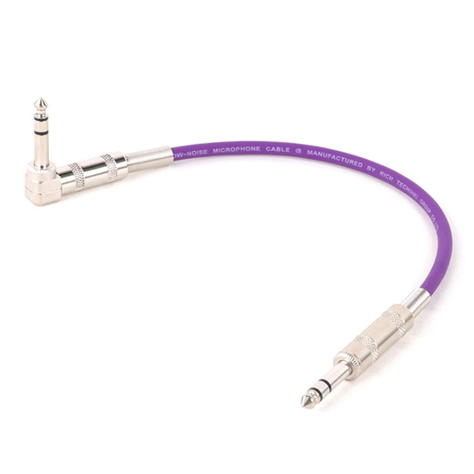 Pro Audio kabel 6,35 Mm Do 6,35 Mm Stereo Jack Cord 6,5 Do 1/4'' Prosty Do Kątowego Kabla Głośnikowego Do Gitary I Klawiatury(Purple,8m)